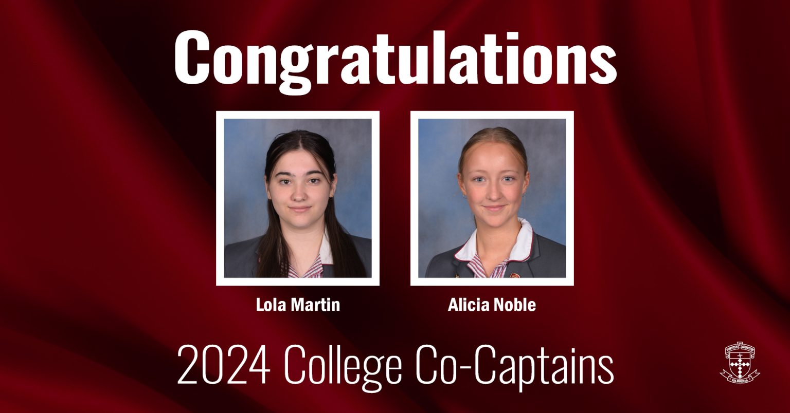 2024 College CoCaptains Kilbreda College Mentone